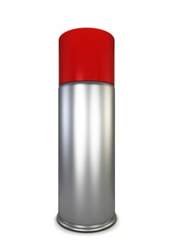 Spray can. 3d illustration isolated on white background
