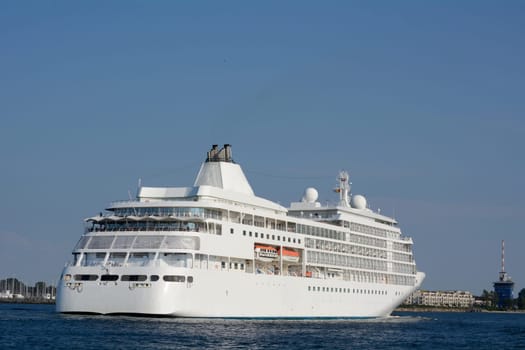 Cruise ship on the way