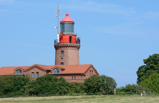 Lighthouse on hill