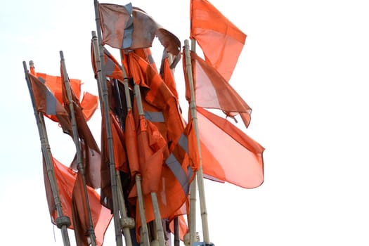 Marking flags for fishing