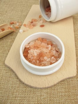 Pink rock salt
