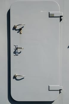 Battleship door, a close up