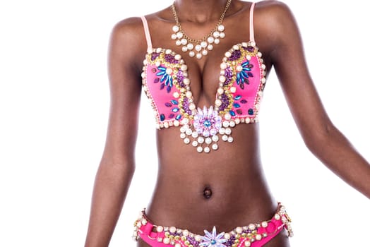 Cropped image of a female samba dancer