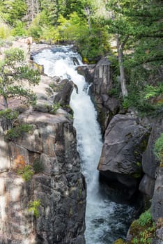 View of Shell Falls in Wyoming