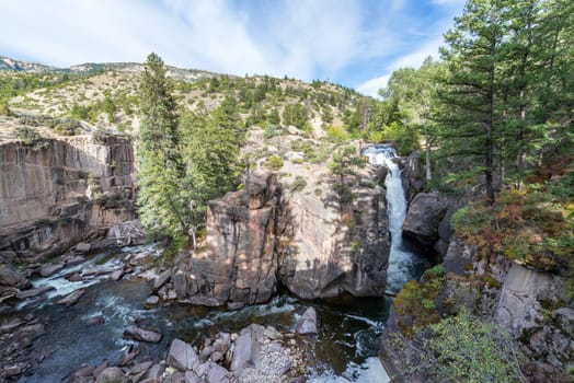 Shell Falls in Shell Canyon near Shell, Wyoming