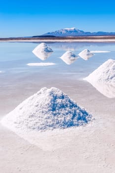 Salt lake Uyuni in Bolivia