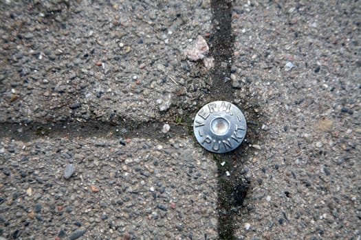 Measuring point for land surveying