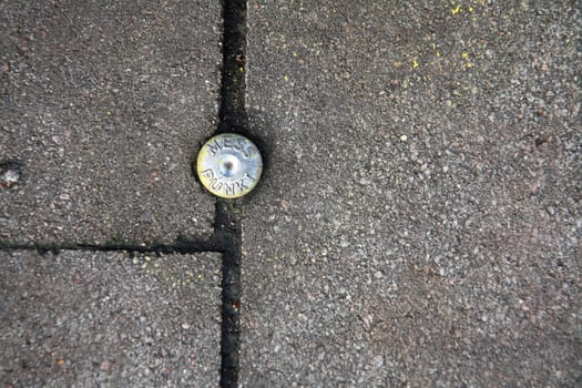 Measuring point for land surveying
