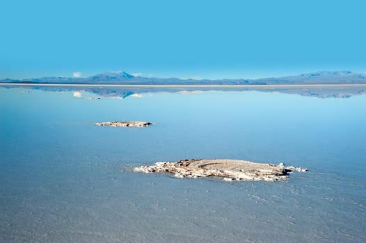Salt lake Uyuni in Bolivia