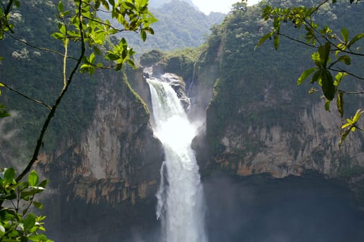 San Rafael Falls. The Largest Waterfall in Ecuador