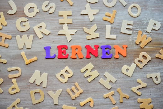 Learn Wood Letters School Language Course