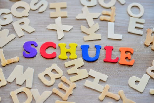 Learn Wood Letters School Language Course