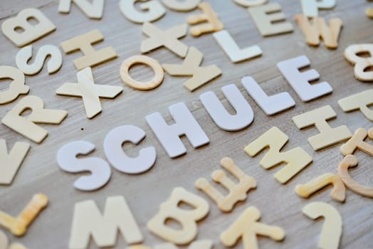 Learn Wood Letters School Language Course