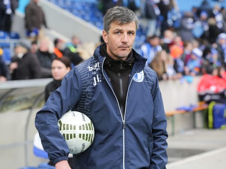 3rd League Season 2015/2016 Point Game 1.FC Magdeburg vs. Holstein Kiel in Magdeburg