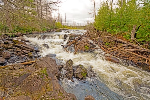 Jasper Lake Falls in the Boundary Waters
