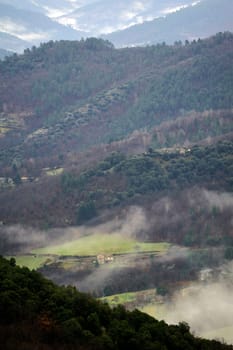 Cevennes mountain range in the south east of France in the department of Lozeres.