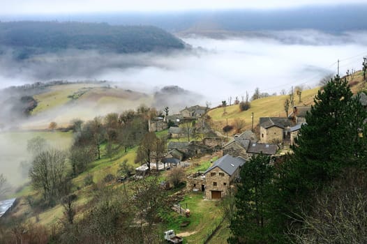 Cevennes mountain range in the south east of France in the department of Lozeres.