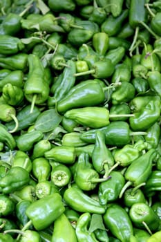 Fresh organic bell pepper background, photo taken at local farmers market, in New York City