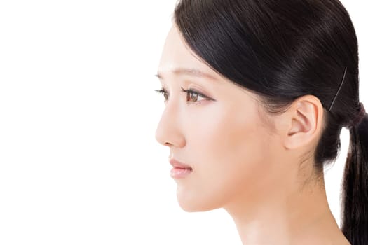 Asian beauty face, concept of glamour, makeup, healthcare etc.
