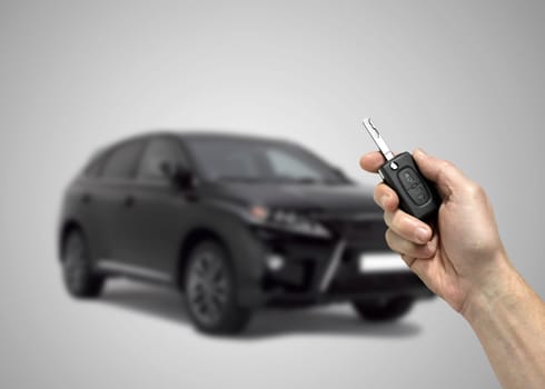 concept of buying new car or car sharing