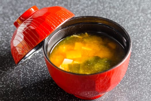 Japanese Food ,Miso on table