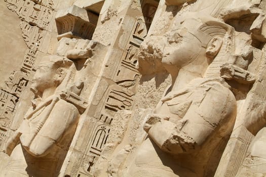 Egypt, Upper Egypt, Nile Valley, Gaugue bank of Thebes, about Luxor, Medinet Habu Temple classified World Heritage