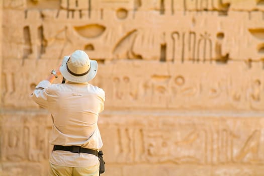 Egypt, Upper Egypt, Nile Valley, Gaugue bank of Thebes, about Luxor, Medinet Habu Temple classified World Heritage