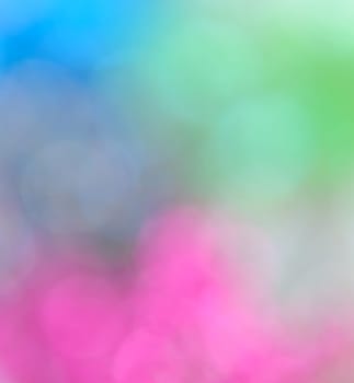 Abstract colorful bokeh background of defocused twinkling lights