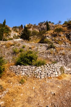 ruins of the ancient city of Kotor, located in the territory of Montenegro