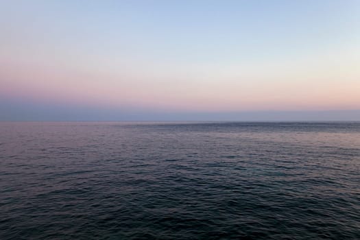 the sea bay photographed from a height. Montenegro