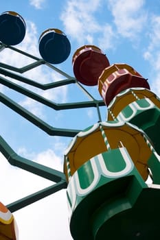 Part of a Ferris Wheel on a Fun Fair