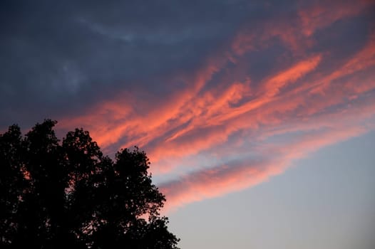 A storm is coming, picture of beautiful and dangerous upcoming clouds