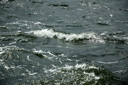 Dark water and waves. Storm is coming!