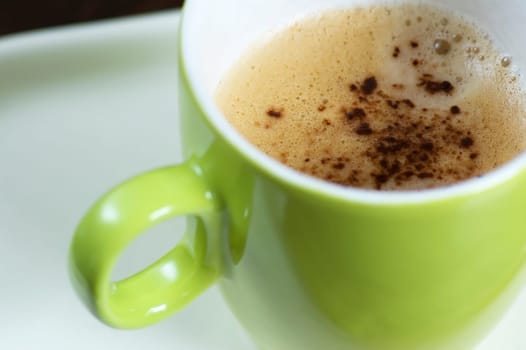 A delicious cup of cappuchino, to start the day good!