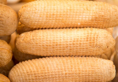 traditional polish smoked cheese oscypek