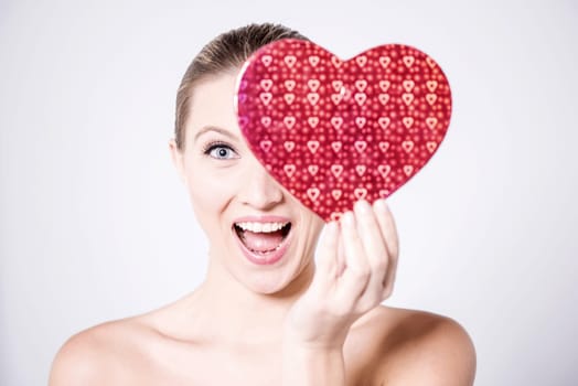 Energetic lady asking for your love