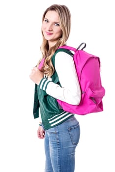University student ready to attend the lecture
