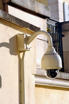 French video camera on a street in Versailles