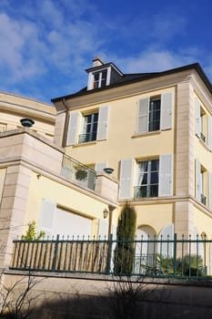A renovated old building in a neighborhood of Versailles