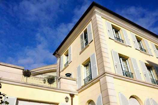 A renovated old building in a neighborhood of Versailles