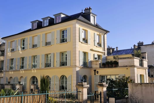 A renovated old building in a neighborhood of Versailles