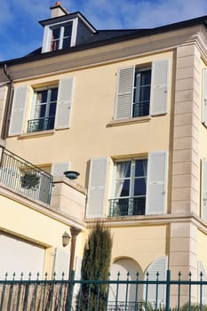 A renovated old building in a neighborhood of Versailles