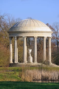 versailles temple of love with its center the statue of Cupidon
