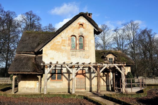 Queen's Hamlet in the park of the castle of Versailles