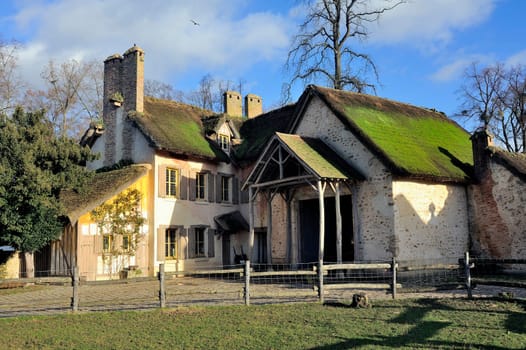 Queen's Hamlet in the park of the castle of Versailles