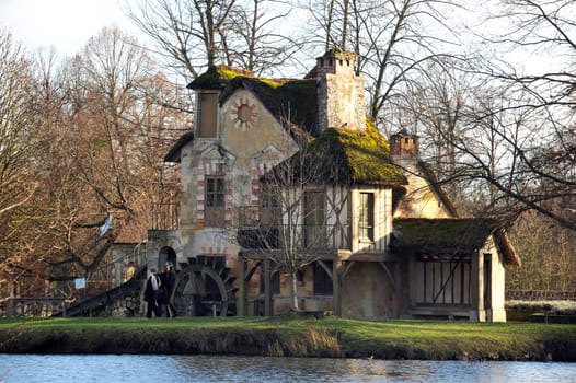 Queen's Hamlet in the park of the castle of Versailles