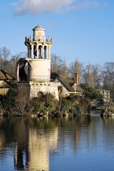 Queen's Hamlet in the park of the castle of Versailles