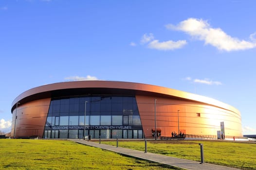 French velodrome Saint-Quentin-en-Yvelines, located in the department of Yvelines near Paris and has just been completed