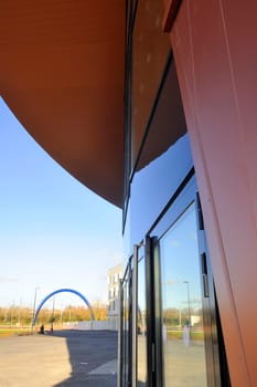 French velodrome Saint-Quentin-en-Yvelines, located in the department of Yvelines near Paris and has just been completed