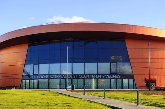 French velodrome Saint-Quentin-en-Yvelines, located in the department of Yvelines near Paris and has just been completed